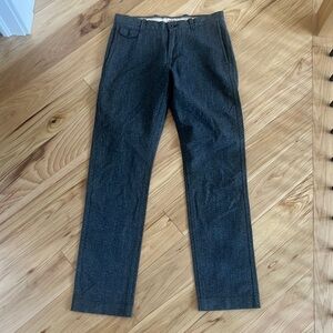 🎉 Mens 100% cotton herring bone flat front straight leg dockers